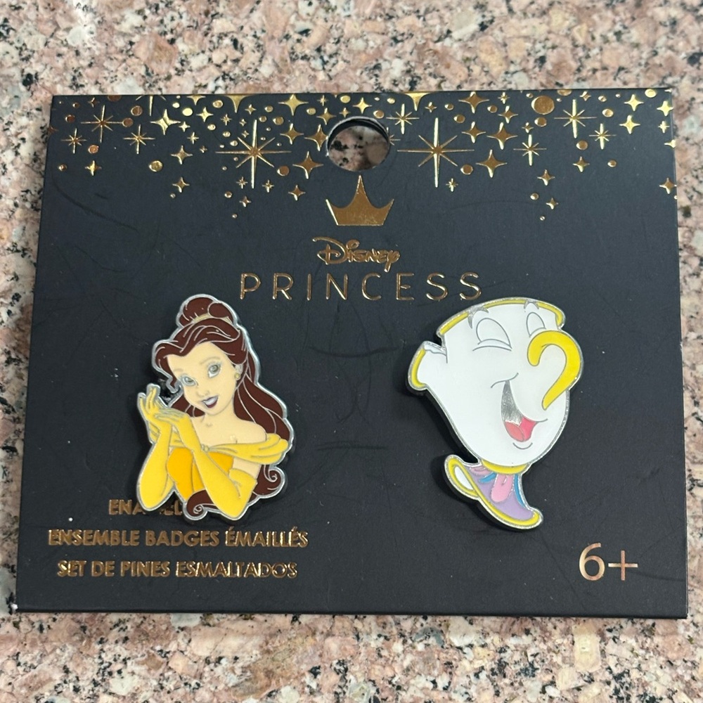 Disney Trading Pins Beauty And The Beast Belle & Chip